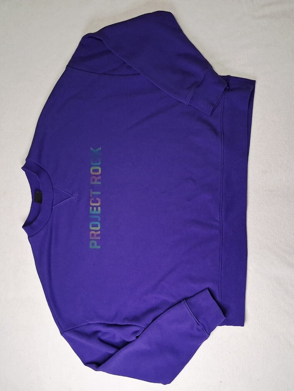 Under Armour Project Rock Crewneck Sweatshirt in Purple